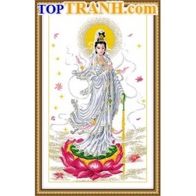Tranh thêu chữ thập bồ tát